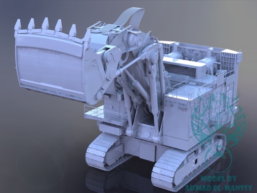 Caterpillar CAT 6021B大型挖掘机造型3D建模图纸 Solidworks设计缩略图